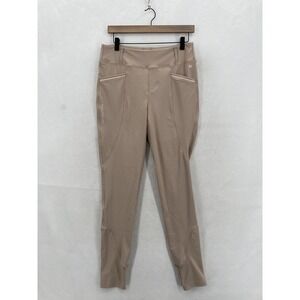 Maximilian Equestrian Pants Womens XL Beige Riding Breeches Seat Silicone Grip